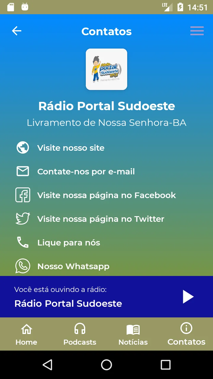 Rádio Portal Sudoeste | Indus Appstore | Screenshot