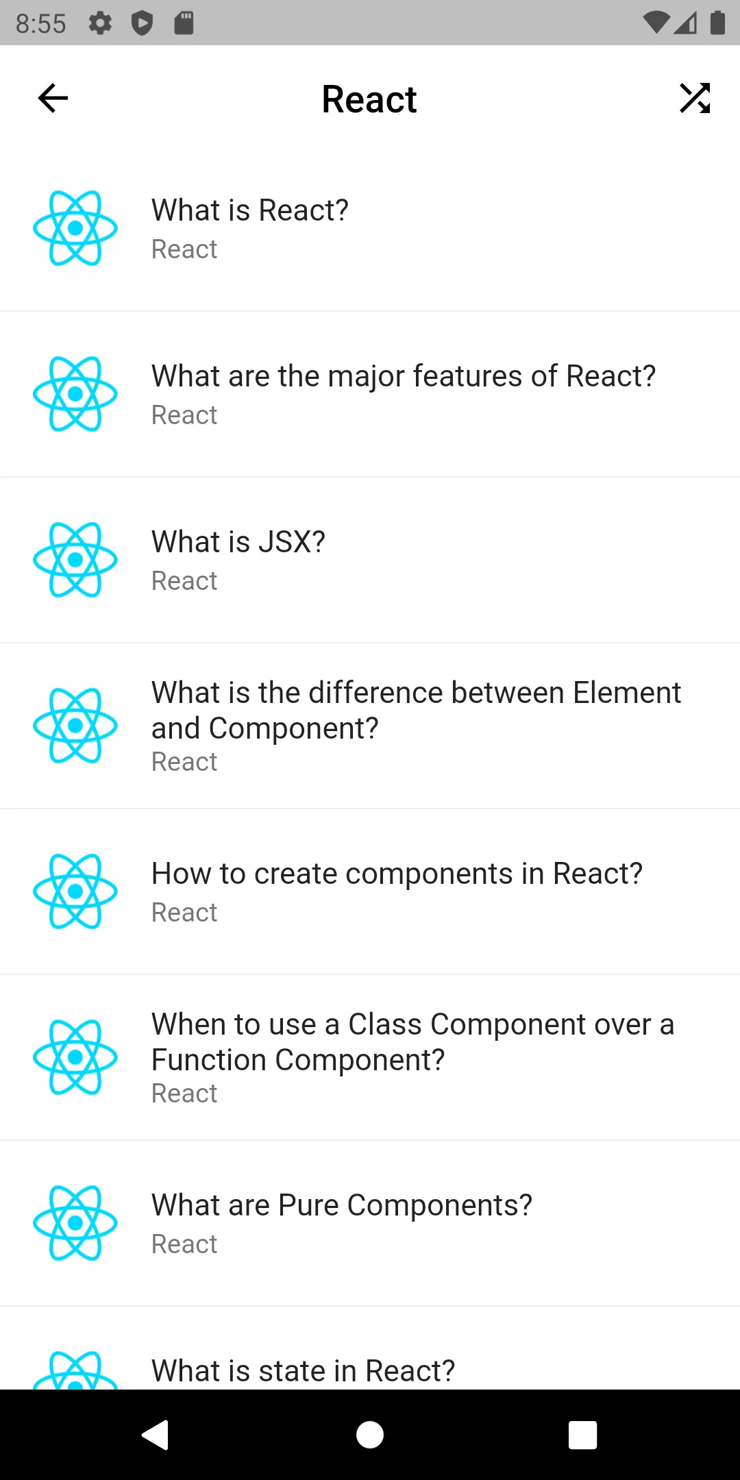 React.js Interview Questions | Indus Appstore | Screenshot