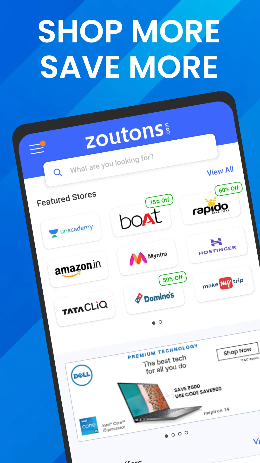 Zoutons: Coupons & Cashback | Indus Appstore | Screenshot