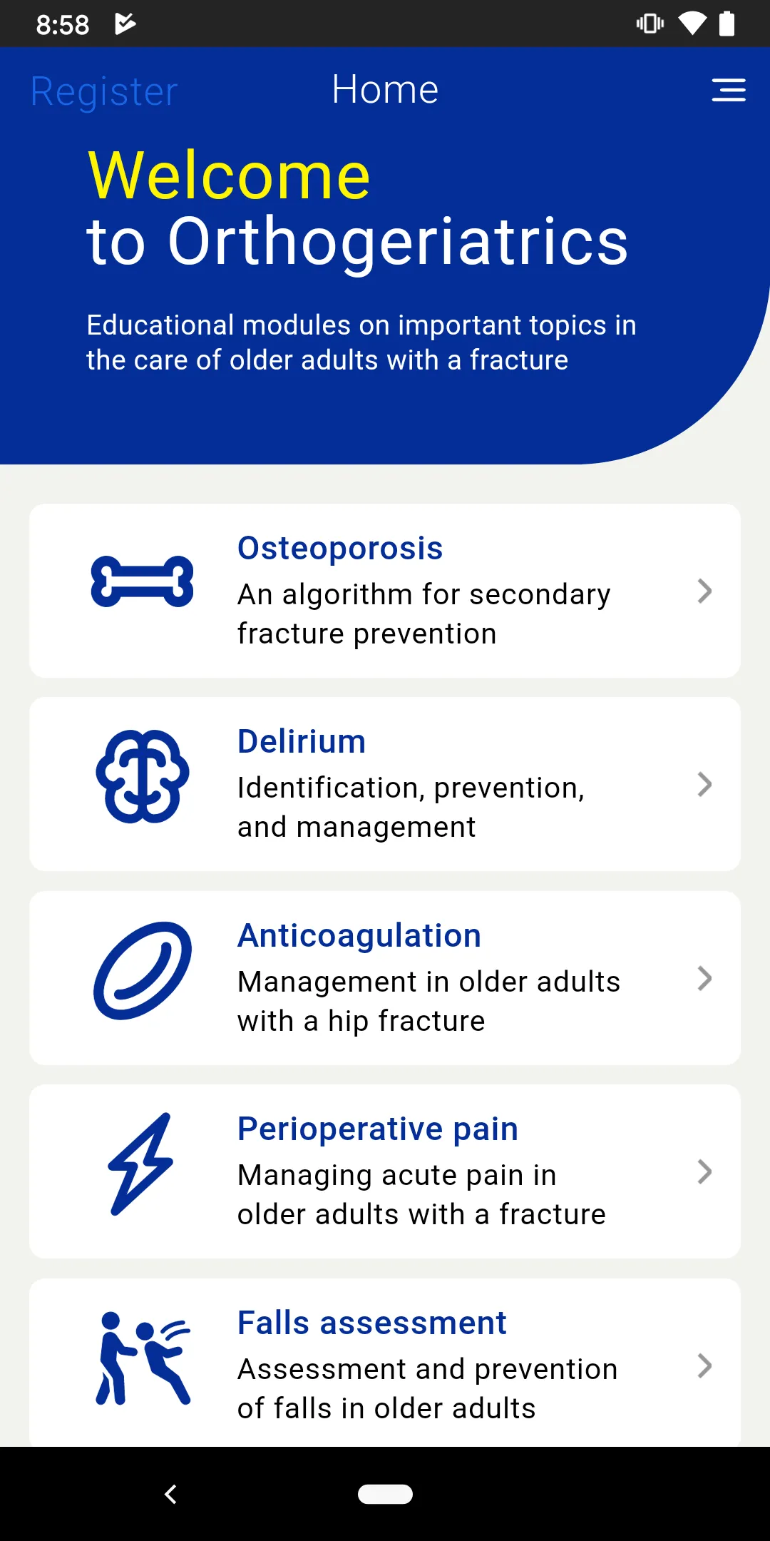 AOTrauma Orthogeriatrics | Indus Appstore | Screenshot