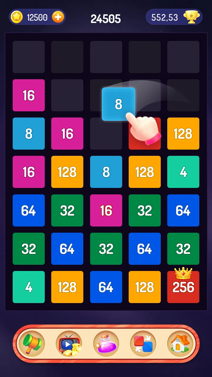 Merge the Number - 2048 Puzzle | Indus Appstore | Screenshot