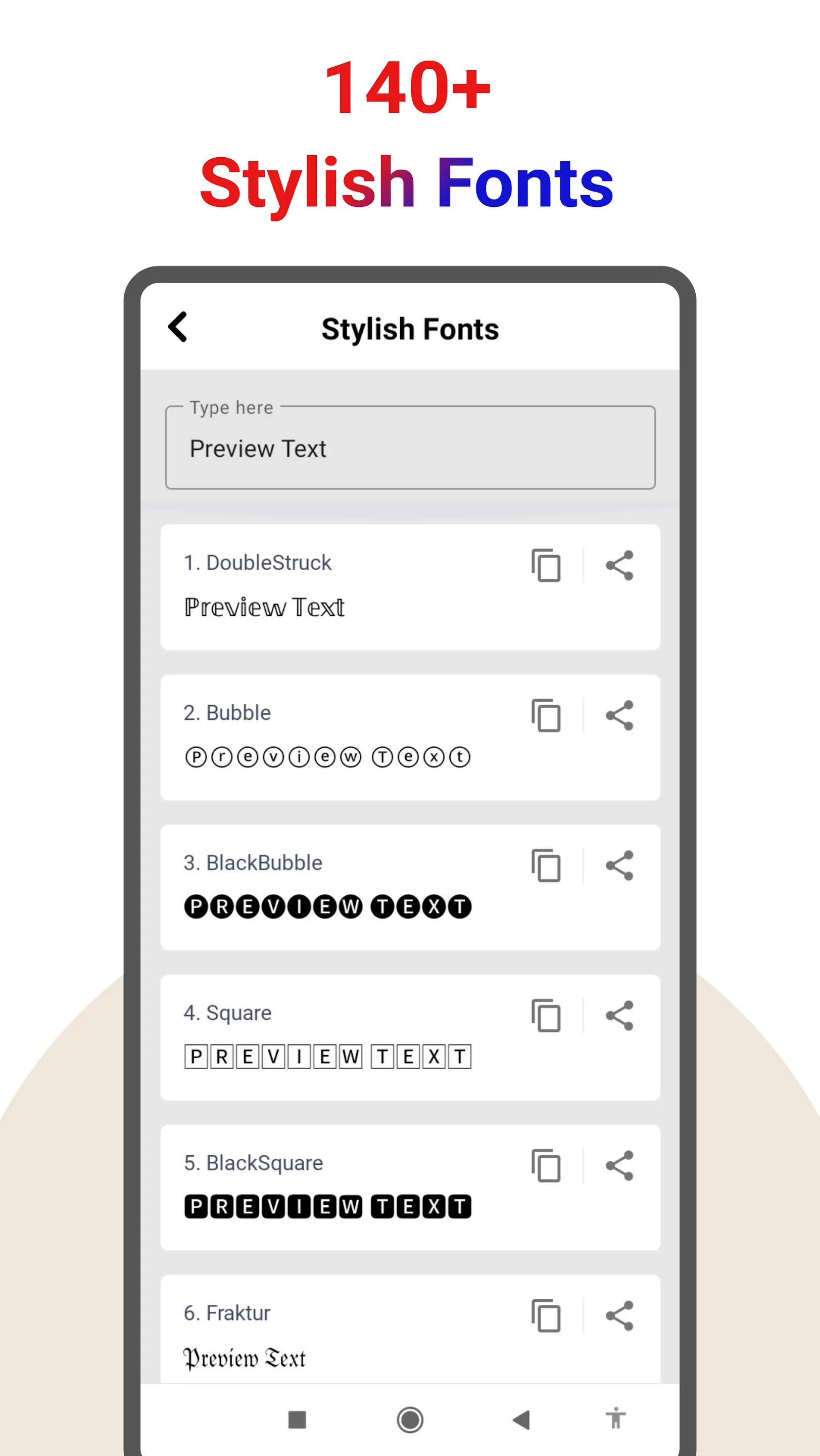 Font App - Stylish Fancy Fonts | Indus Appstore | Screenshot