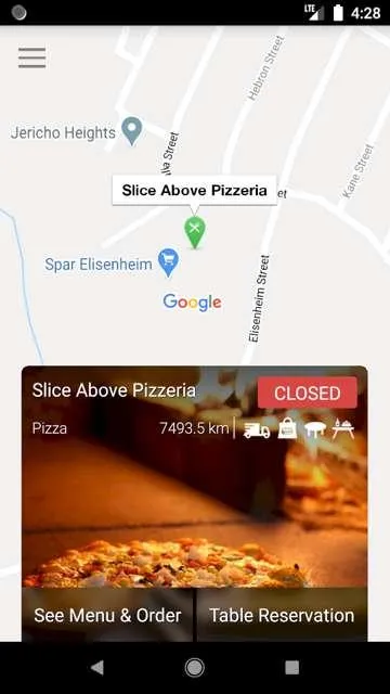 Slice Above Pizzeria | Indus Appstore | Screenshot