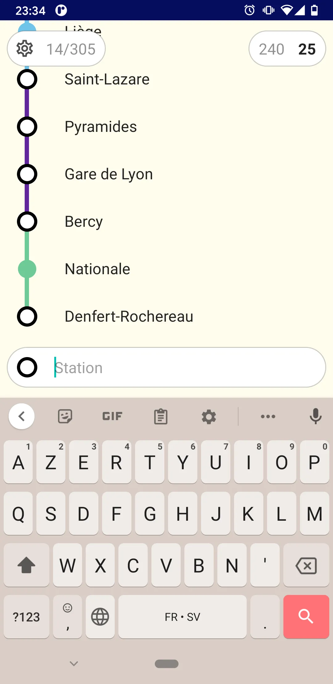 Jeu des stations | Indus Appstore | Screenshot