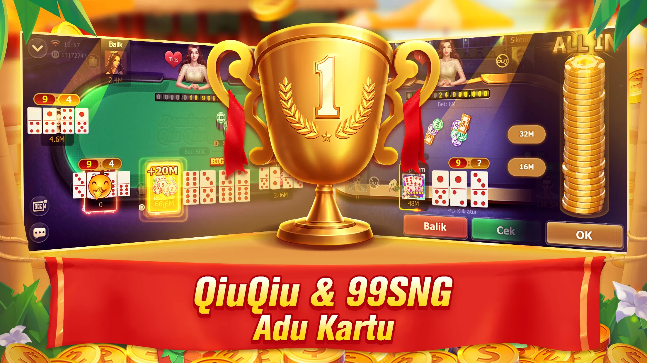 Domino QiuQiu 99 QQ Gaple Slot | Indus Appstore | Screenshot