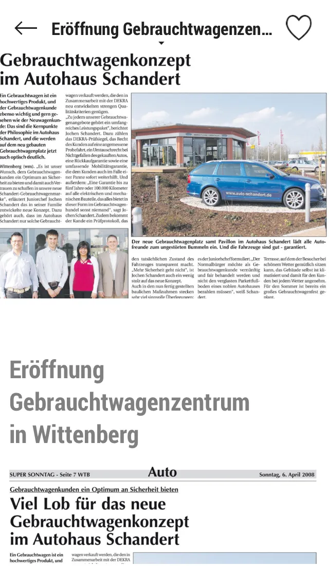 Autohaus Schandert | Indus Appstore | Screenshot