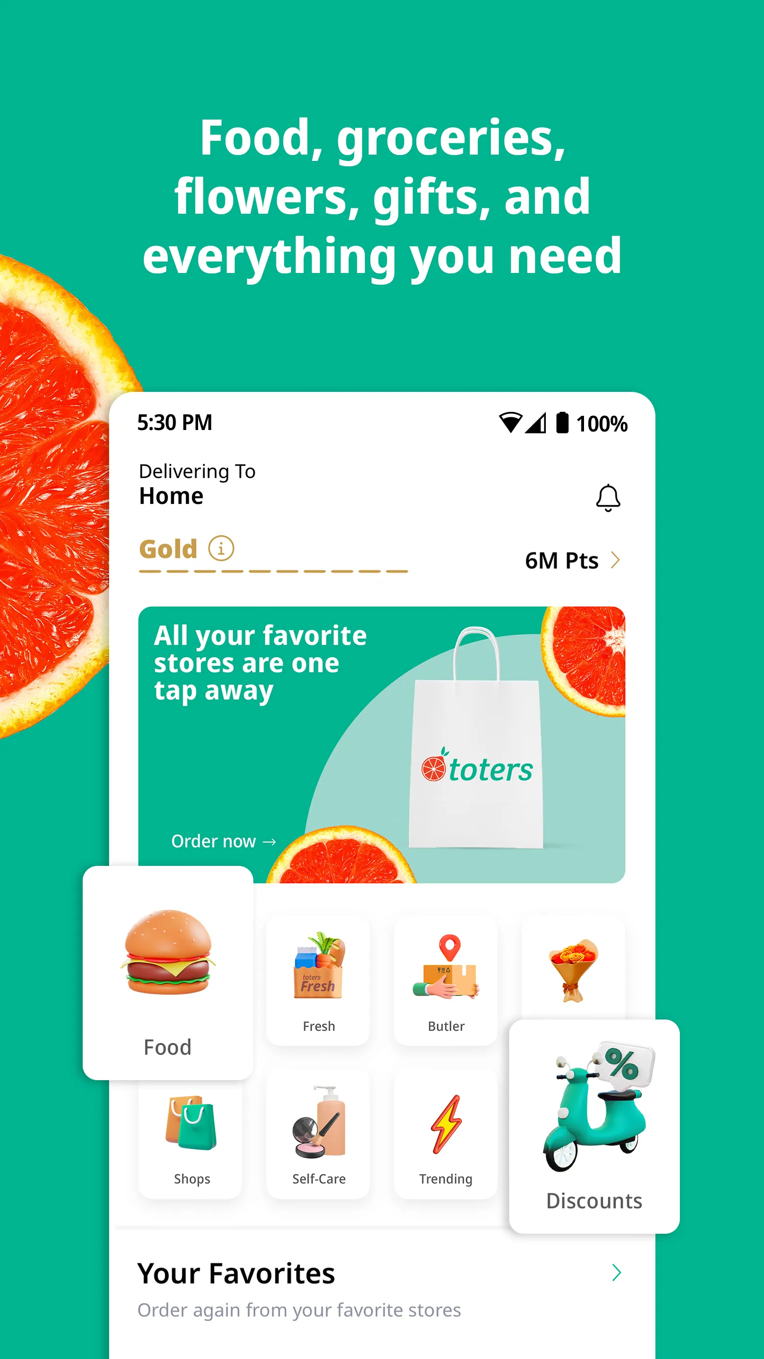 Toters: Food Delivery & More | Indus Appstore | Screenshot