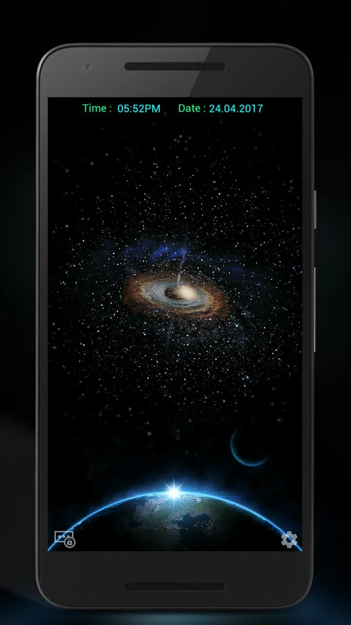 Space Live Lock Screen | Indus Appstore | Screenshot