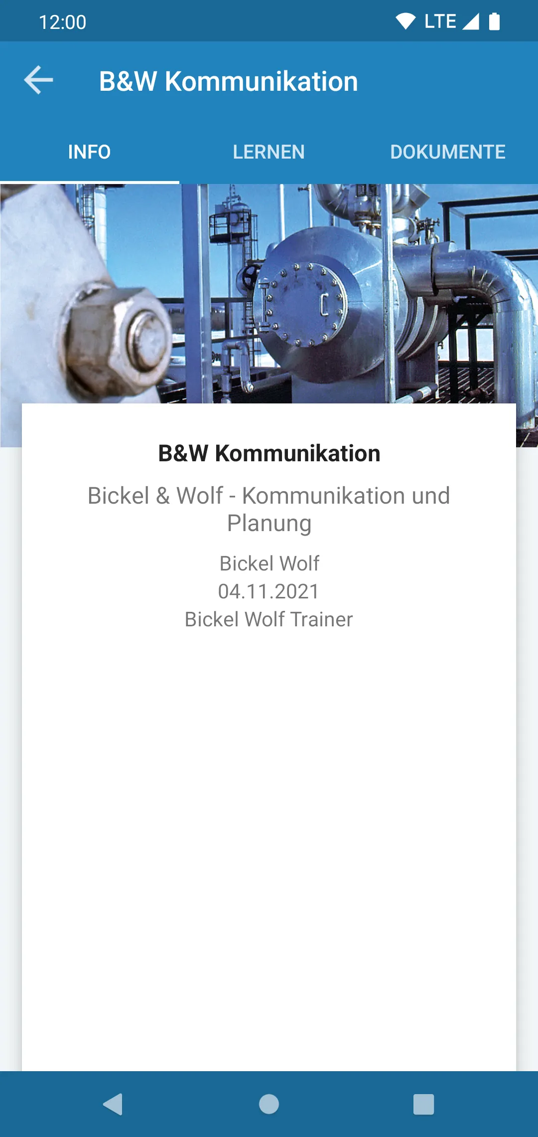 Bickel & Wolf Training | Indus Appstore | Screenshot