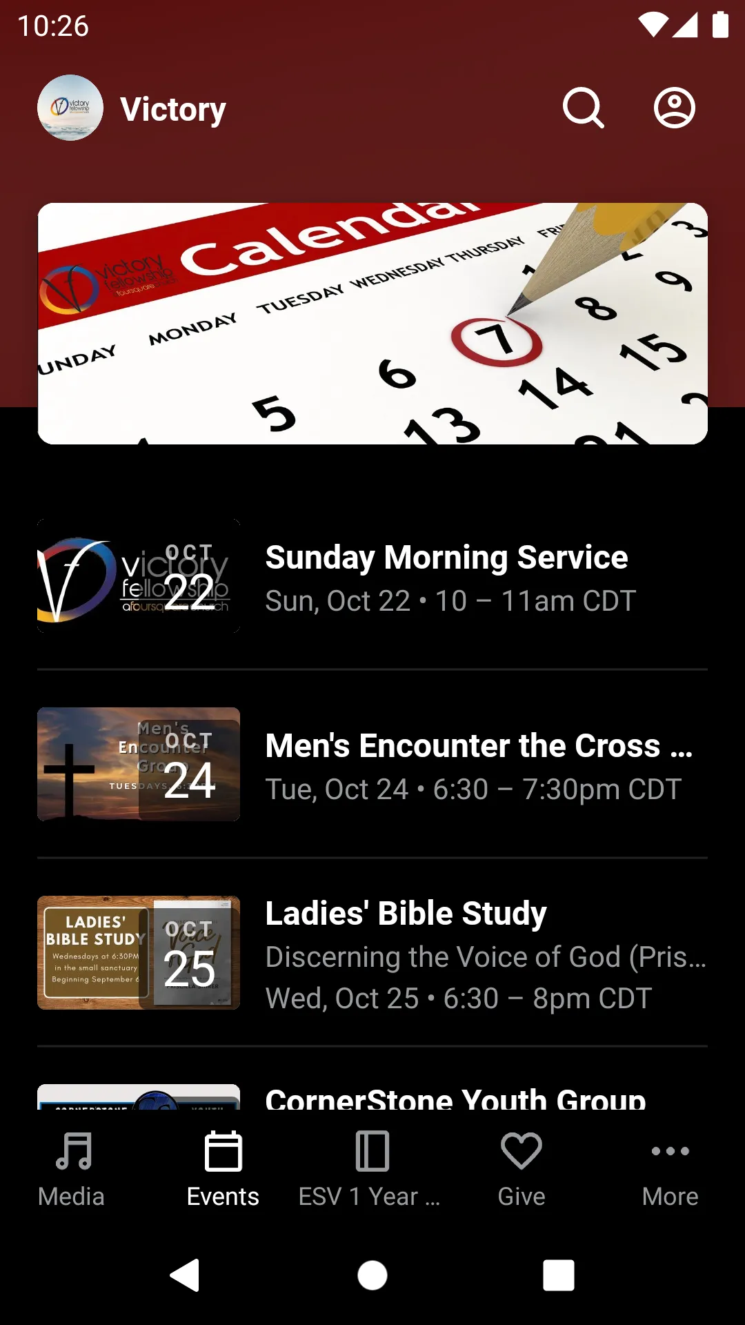 Victory Fellowship Emporia | Indus Appstore | Screenshot