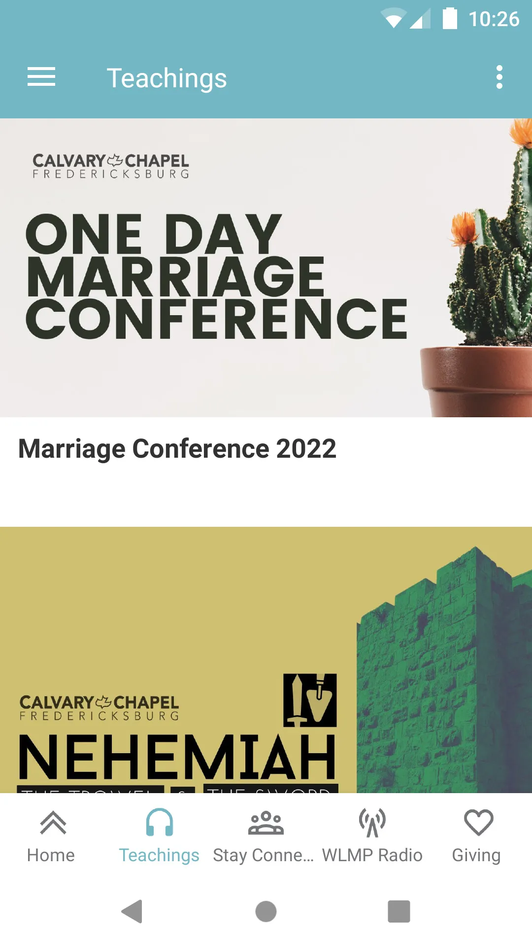 Calvary Chapel Fredericksburg | Indus Appstore | Screenshot