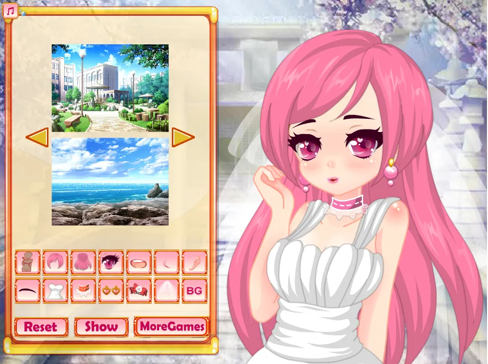 Anime Bride Avatar Maker Games | Indus Appstore | Screenshot