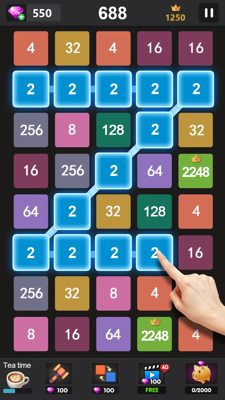 2248 - 2048 puzzle games | Indus Appstore | Screenshot
