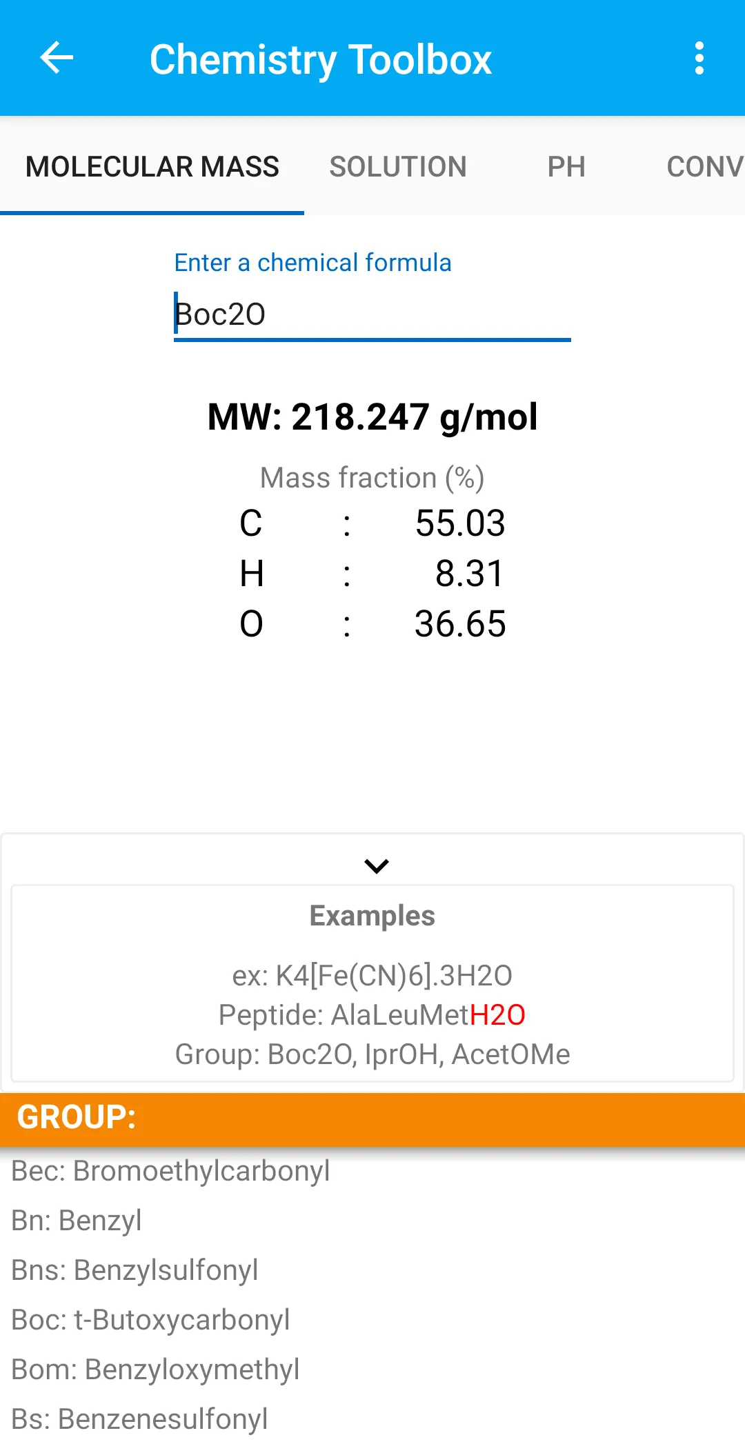 Chemistry Toolbox | Indus Appstore | Screenshot