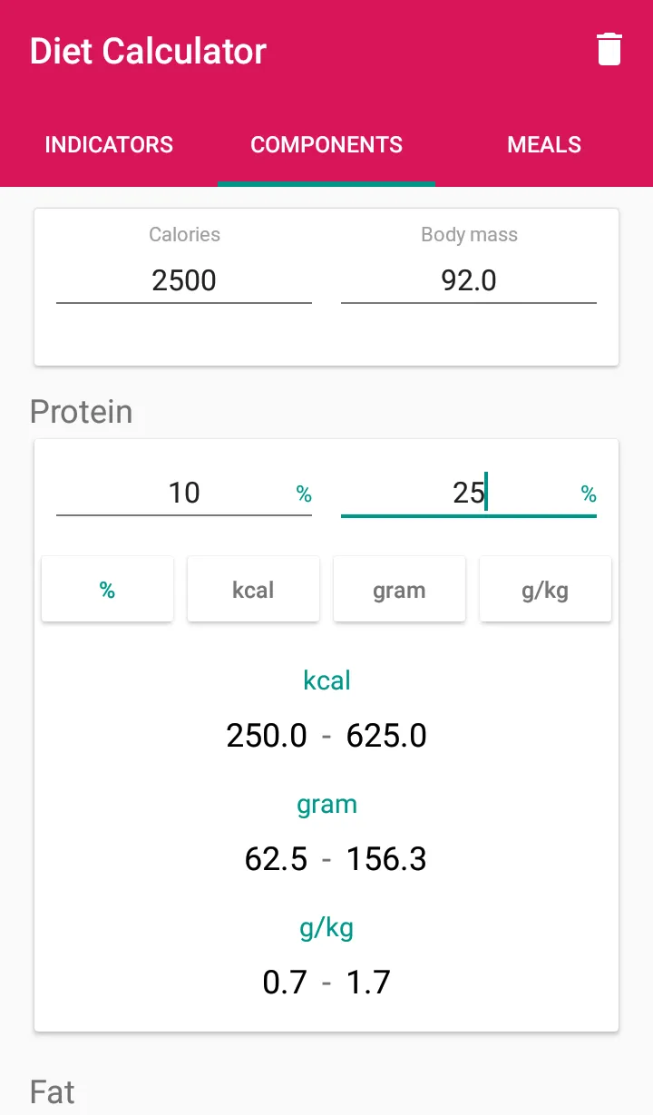 Diet Calc | Indus Appstore | Screenshot