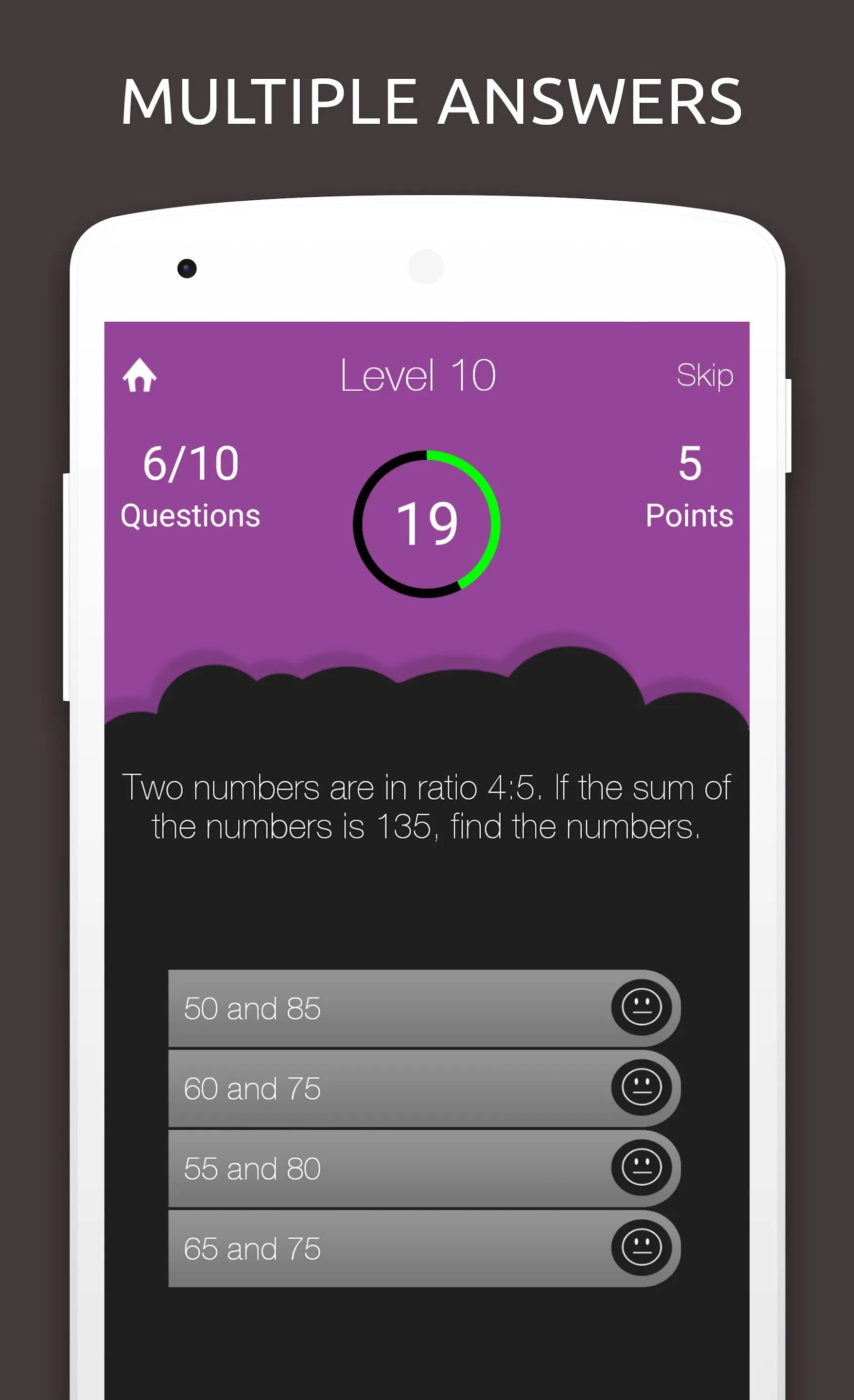 Math Quiz: Mathematics Test | Indus Appstore | Screenshot