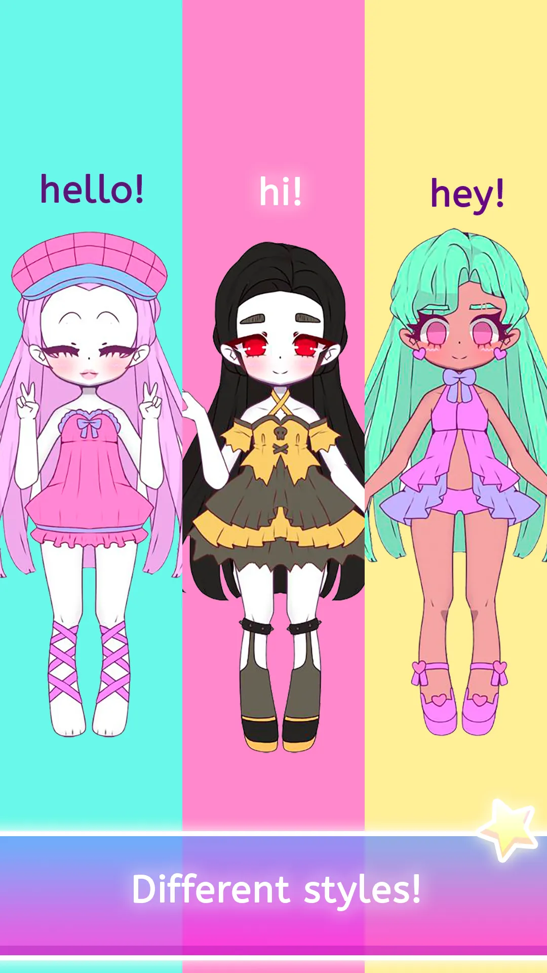 Mimistar dress up chibi doll | Indus Appstore | Screenshot