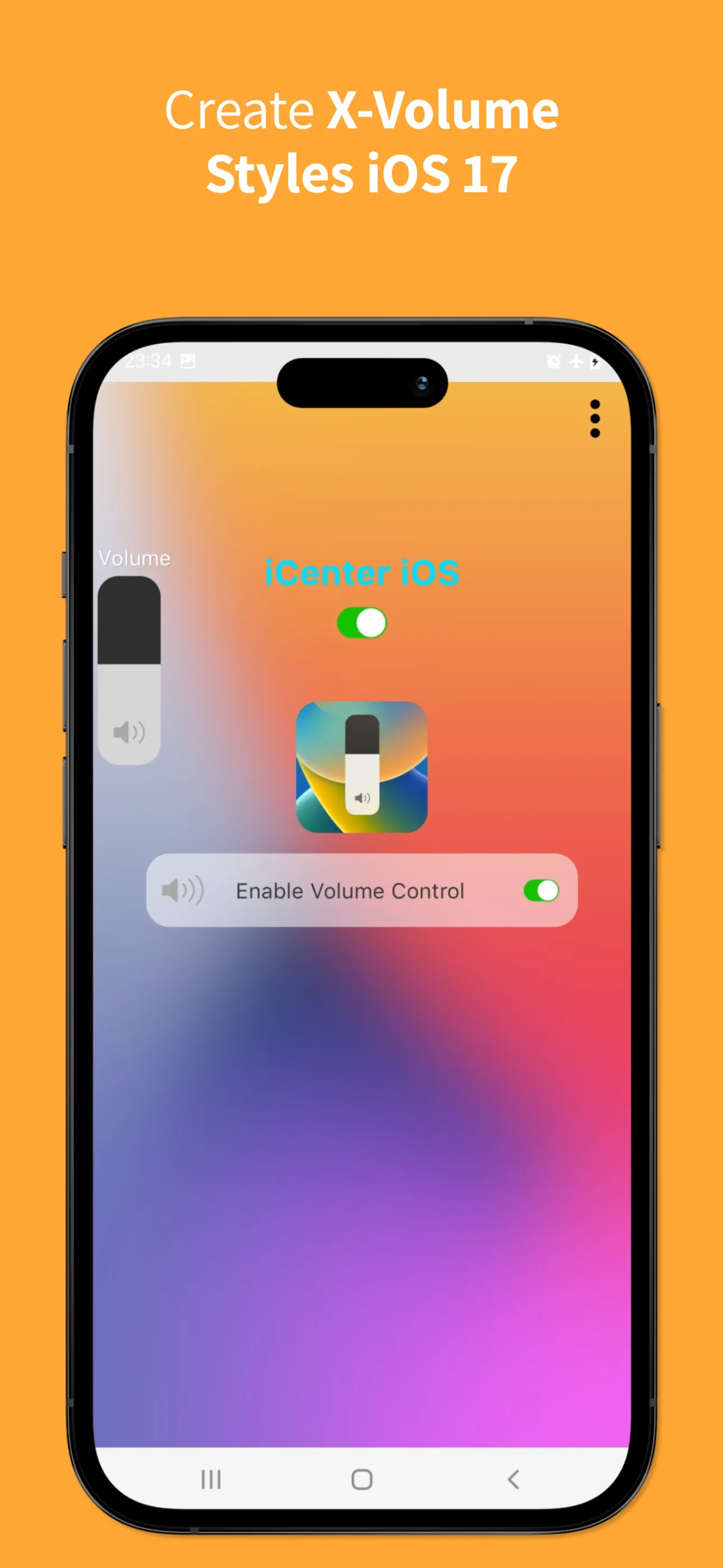 iCenter iOS 17: X-Volume | Indus Appstore | Screenshot