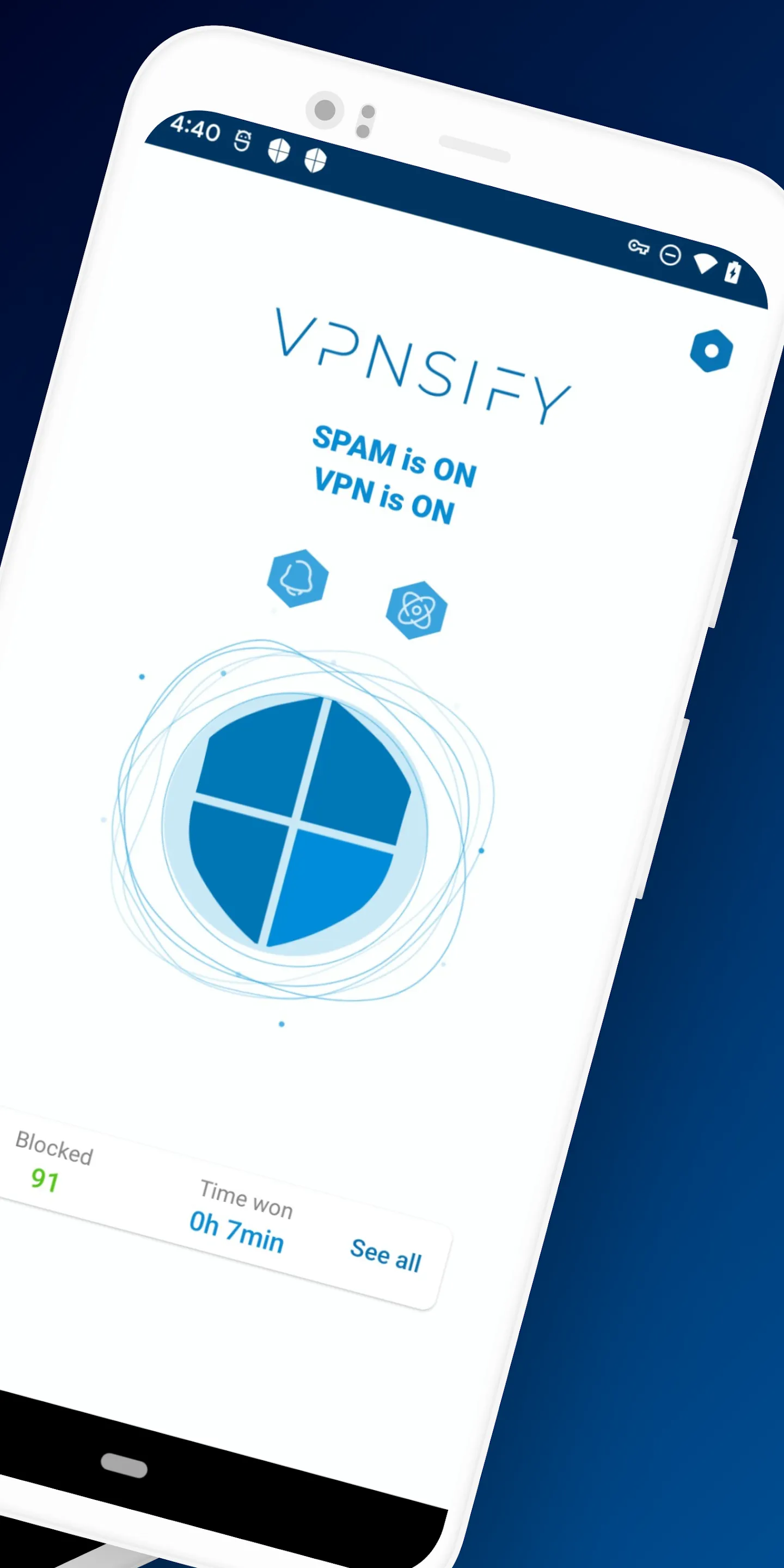 Vpnsify: Spam Block & VPN | Indus Appstore | Screenshot