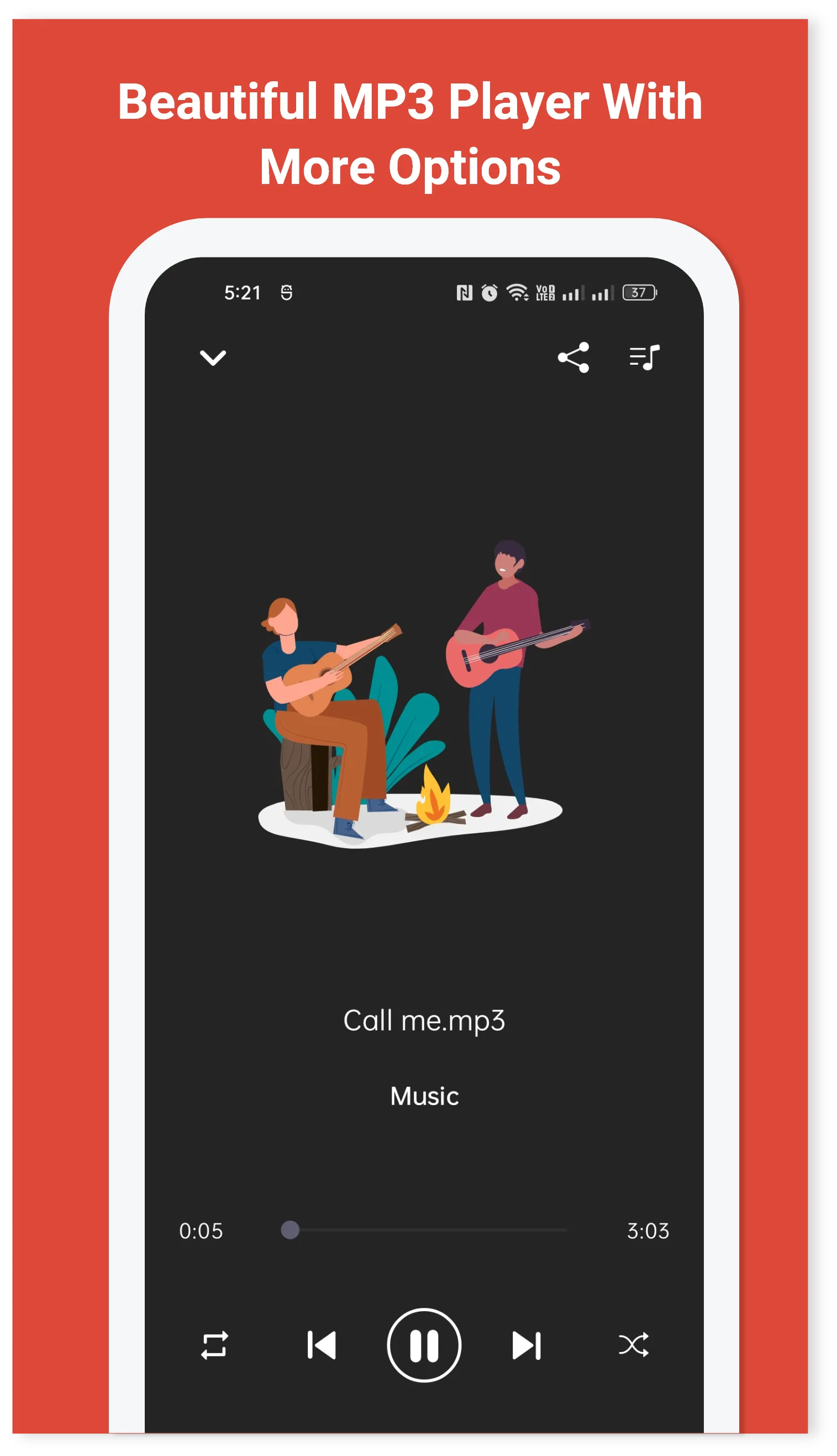 Music Player - MP3 Player | Indus Appstore | Screenshot