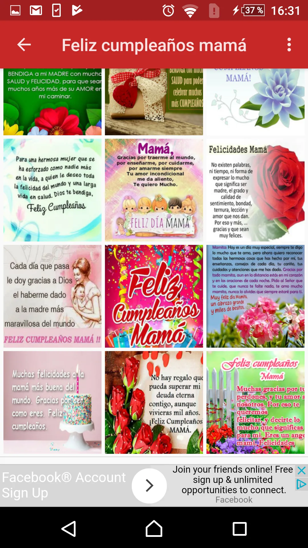 Mamá es única Gran Cumpleaños | Indus Appstore | Screenshot