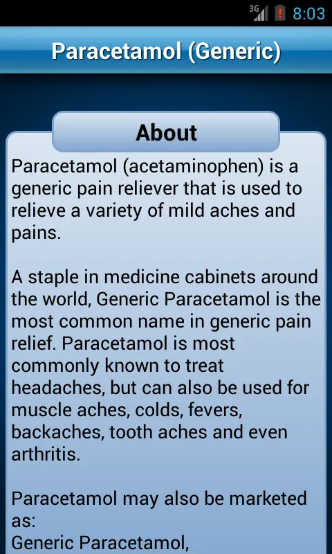 Drugs Dictionary Medical | Indus Appstore | Screenshot