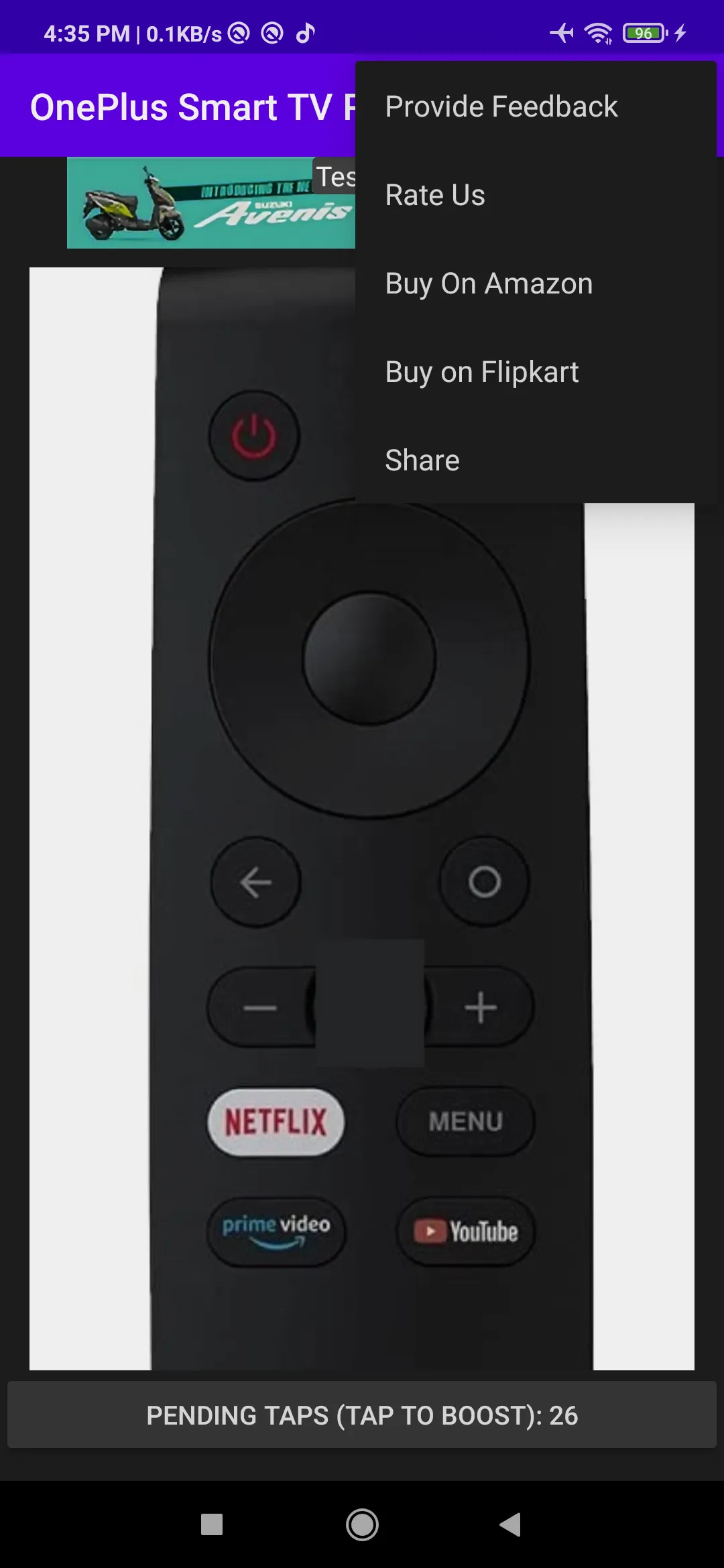 One Plus Smart TV Remote | Indus Appstore | Screenshot