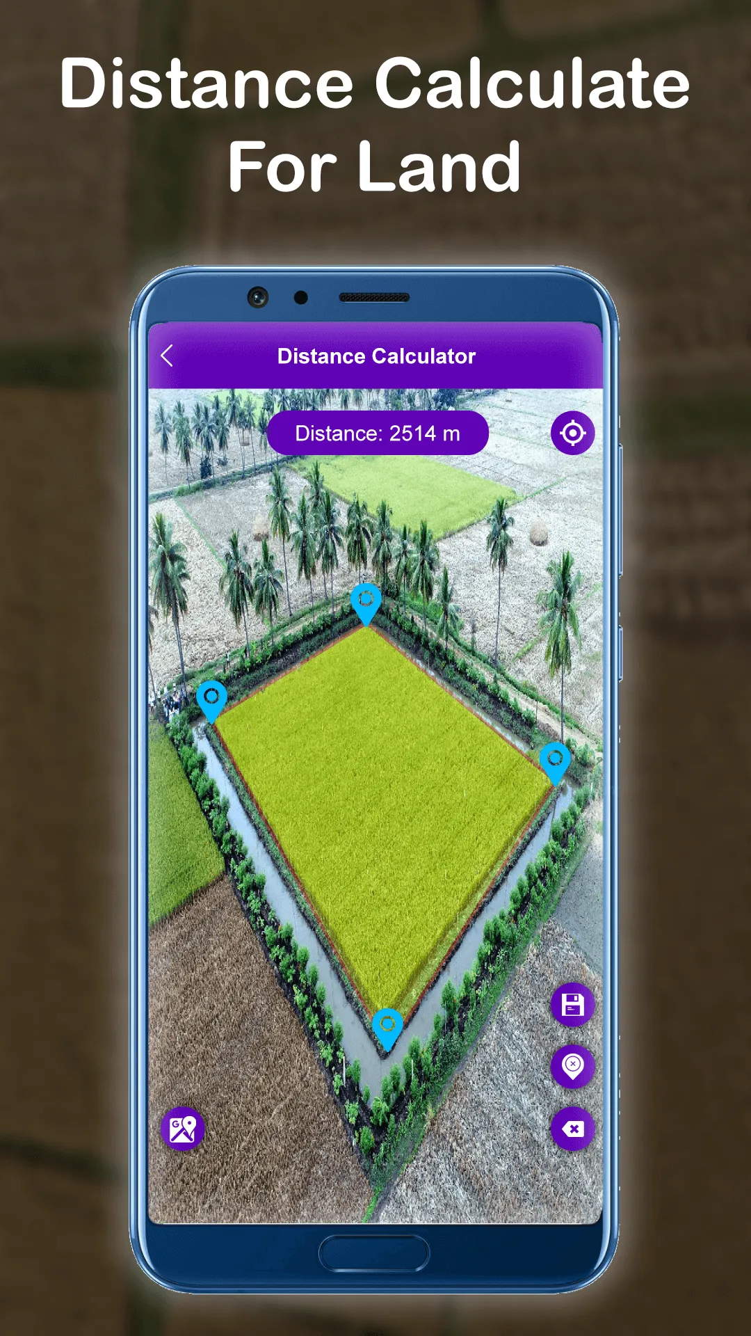 GPS Distance Land Area Measure | Indus Appstore | Screenshot