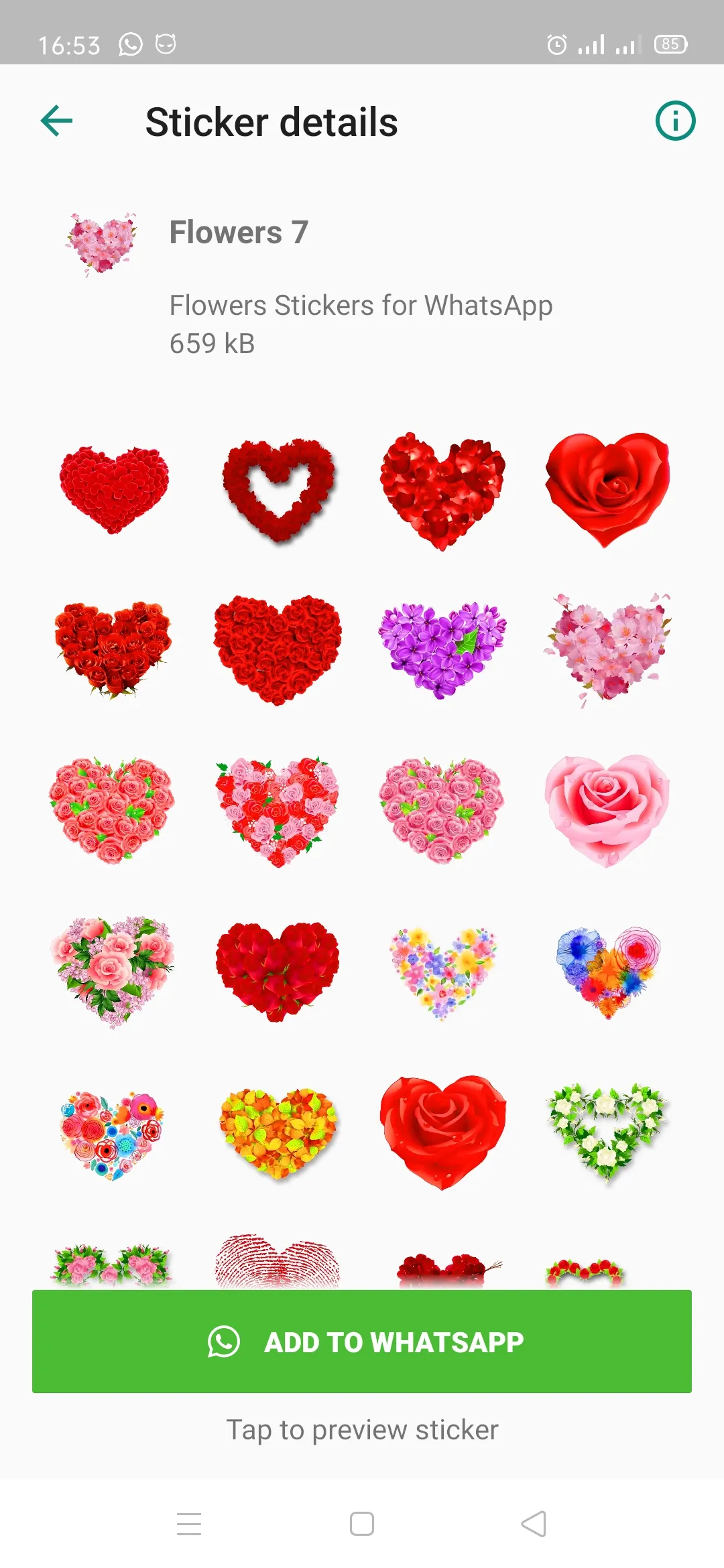 Flowers Stickers for Wa | Indus Appstore | Screenshot