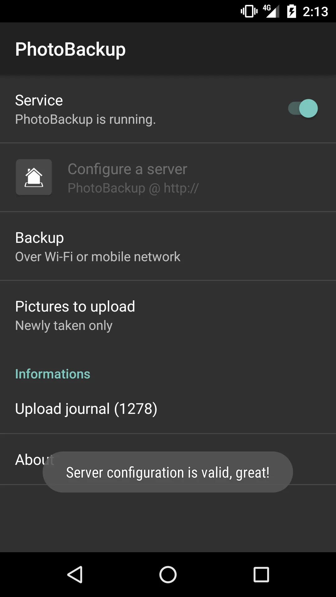 PhotoBackup | Indus Appstore | Screenshot