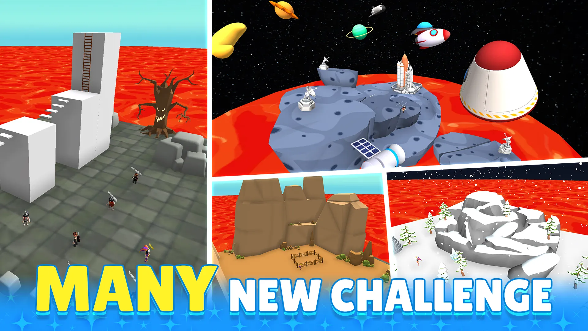 Obby Block World: Lava Fall | Indus Appstore | Screenshot