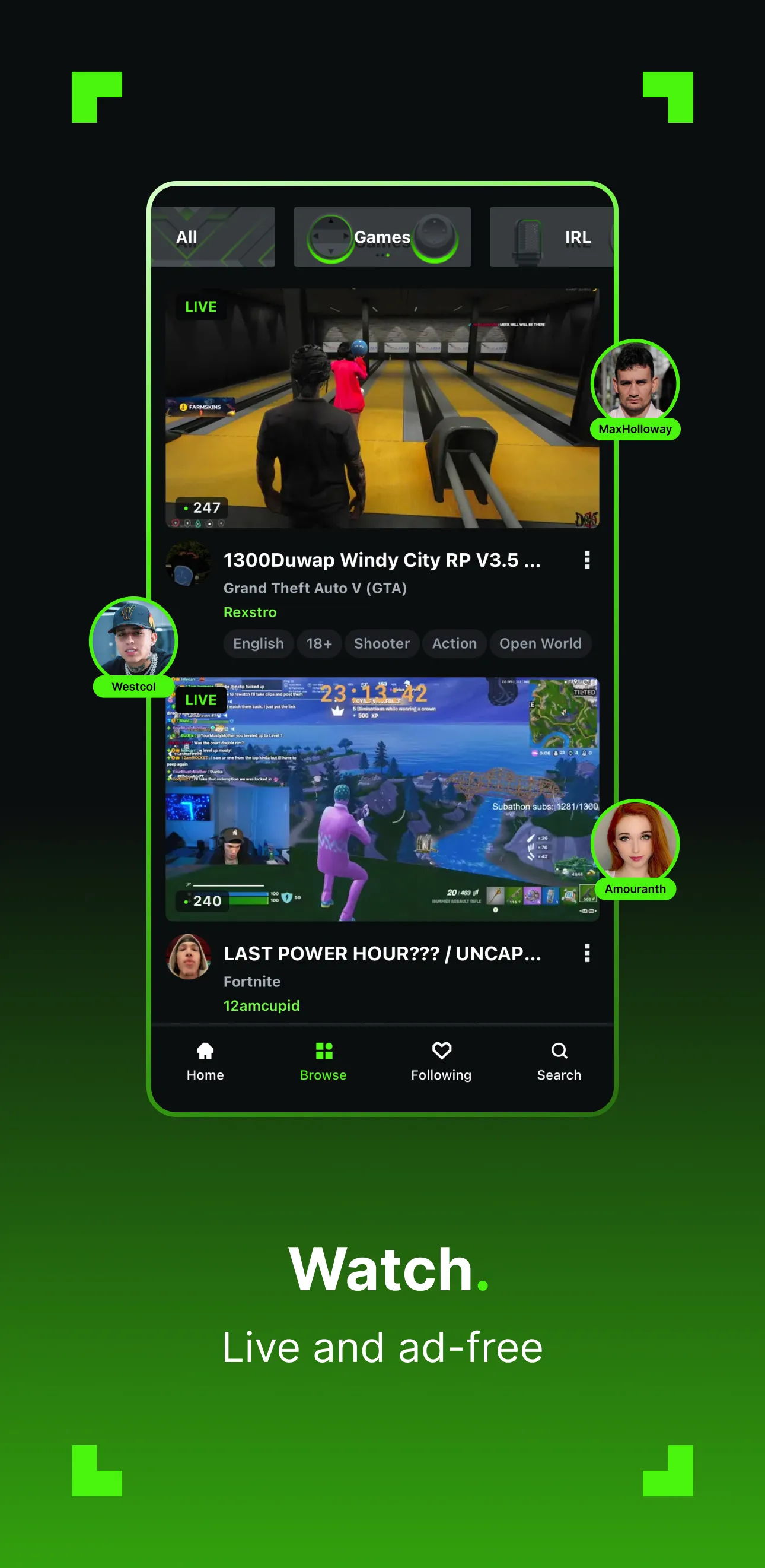 Kick: Live Streaming | Indus Appstore | Screenshot