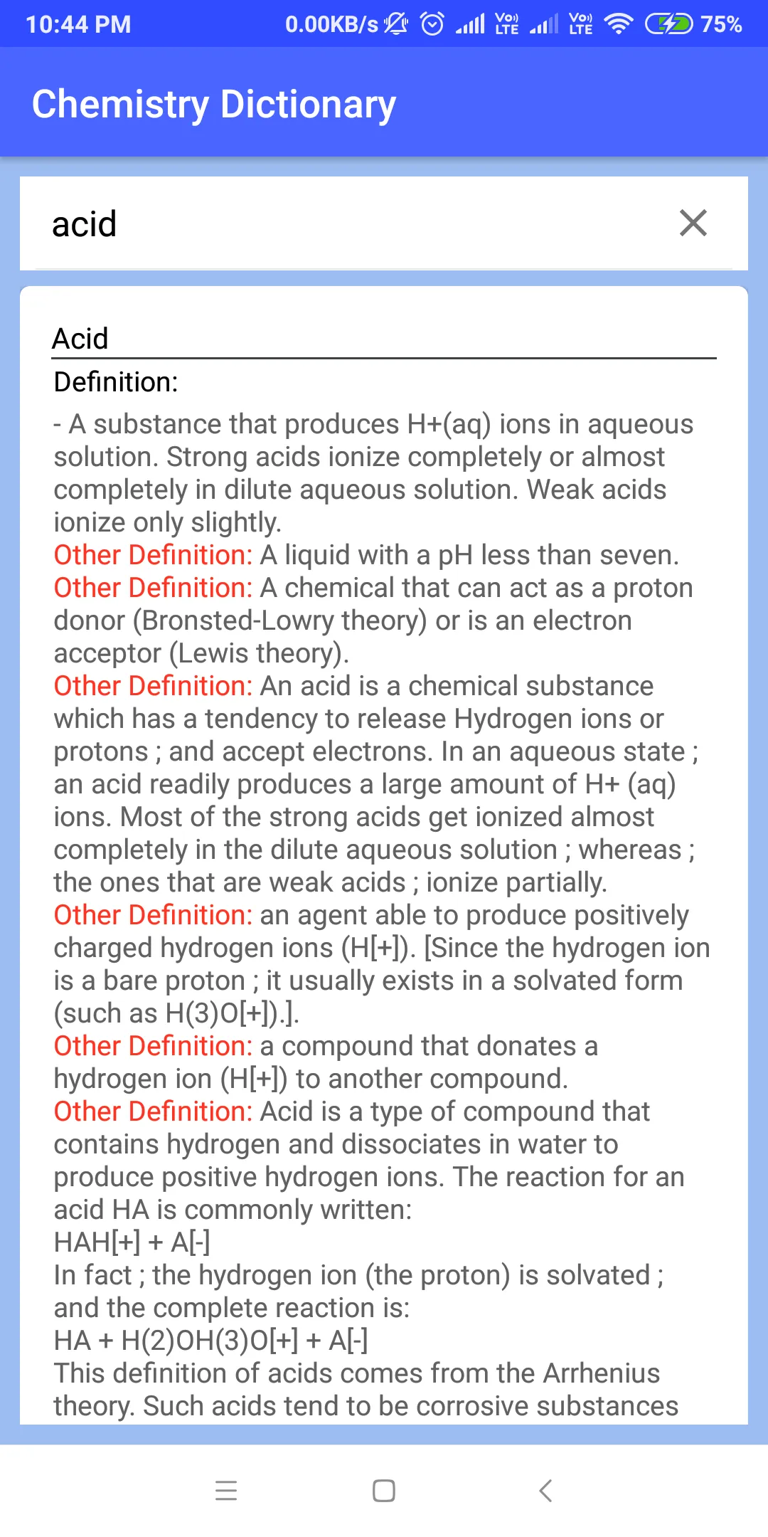Chemistry Dictionary | Indus Appstore | Screenshot