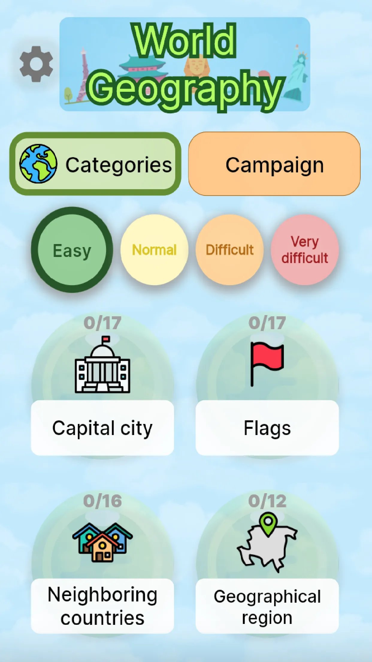 World Geography Game | Indus Appstore | Screenshot