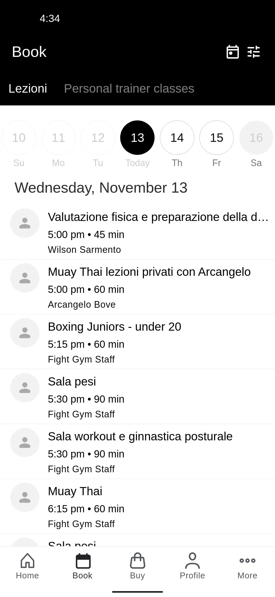 Fightgymclub Lugano | Indus Appstore | Screenshot