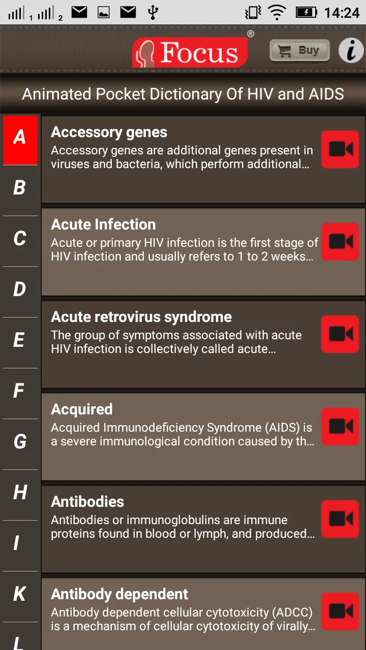 HIV & AIDS - Medical Dict. | Indus Appstore | Screenshot