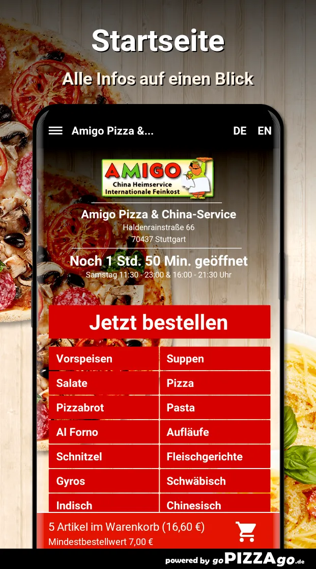 Amigo Pizza - China-Service St | Indus Appstore | Screenshot