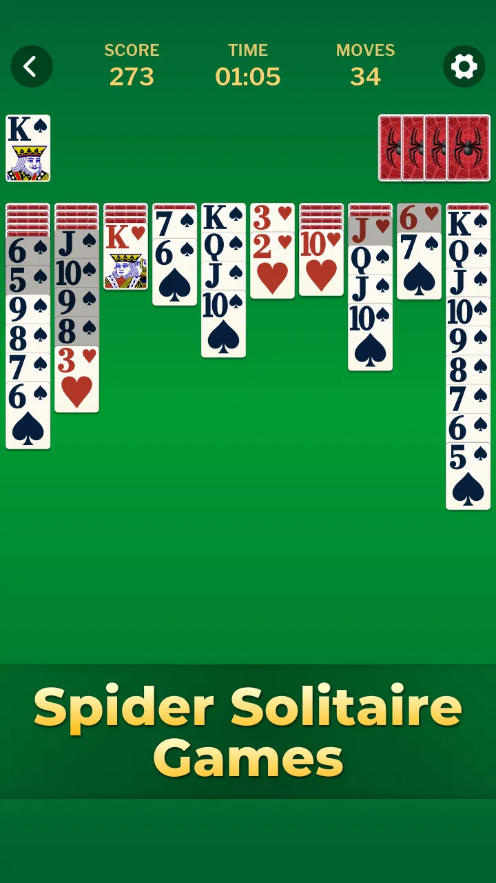 Spider Solitaire Classic Games | Indus Appstore | Screenshot