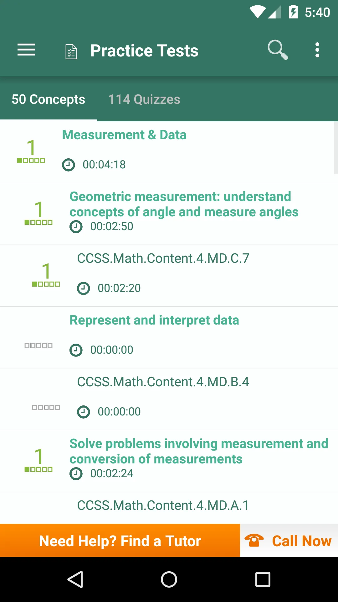 Common Core Math 4th Grade | Indus Appstore | Screenshot