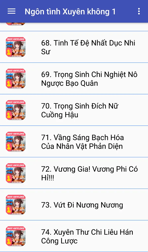 Truyện ngôn tình xuyên không 2 | Indus Appstore | Screenshot