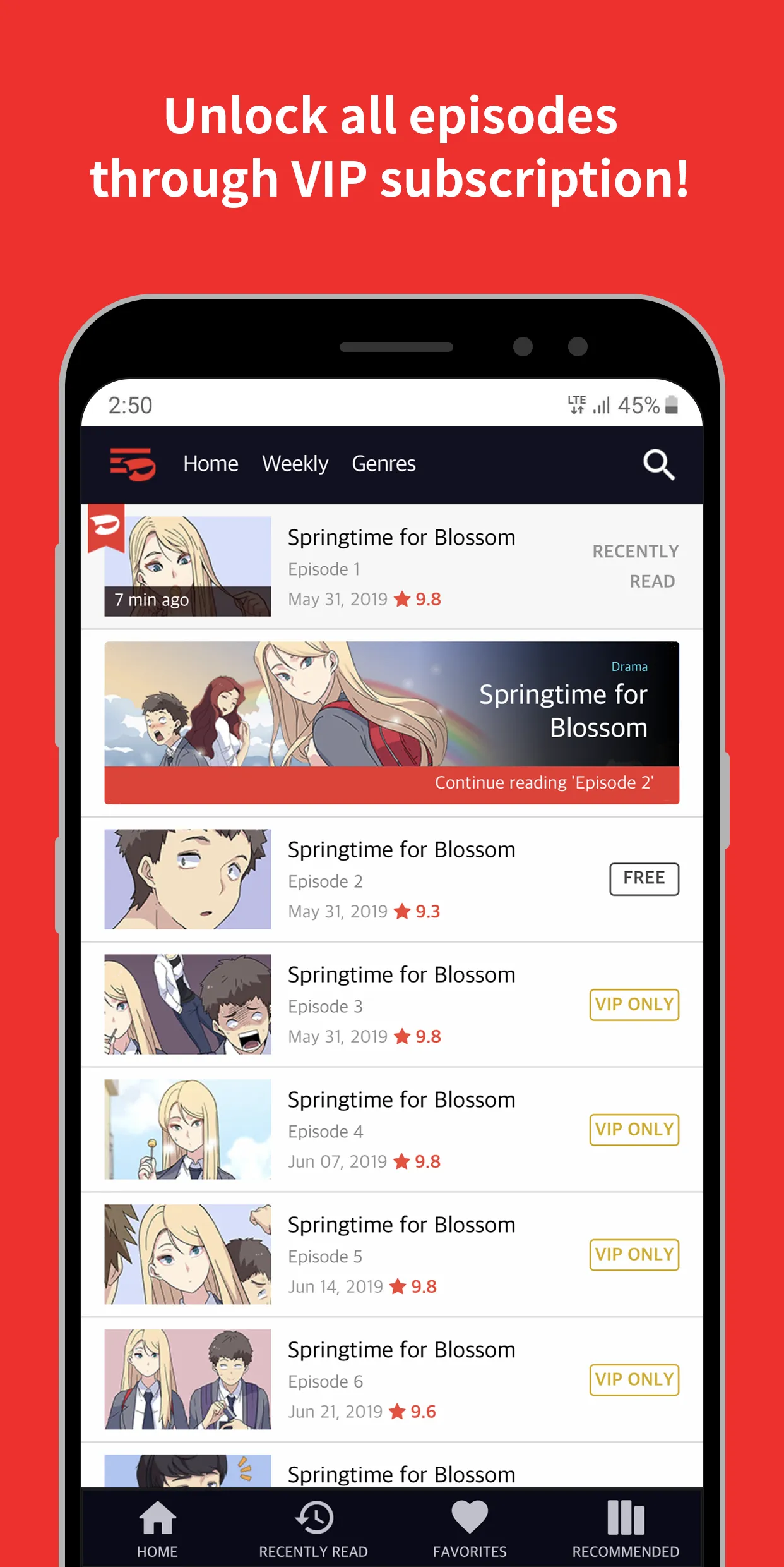 Toomics - Read Premium Comics | Indus Appstore | Screenshot