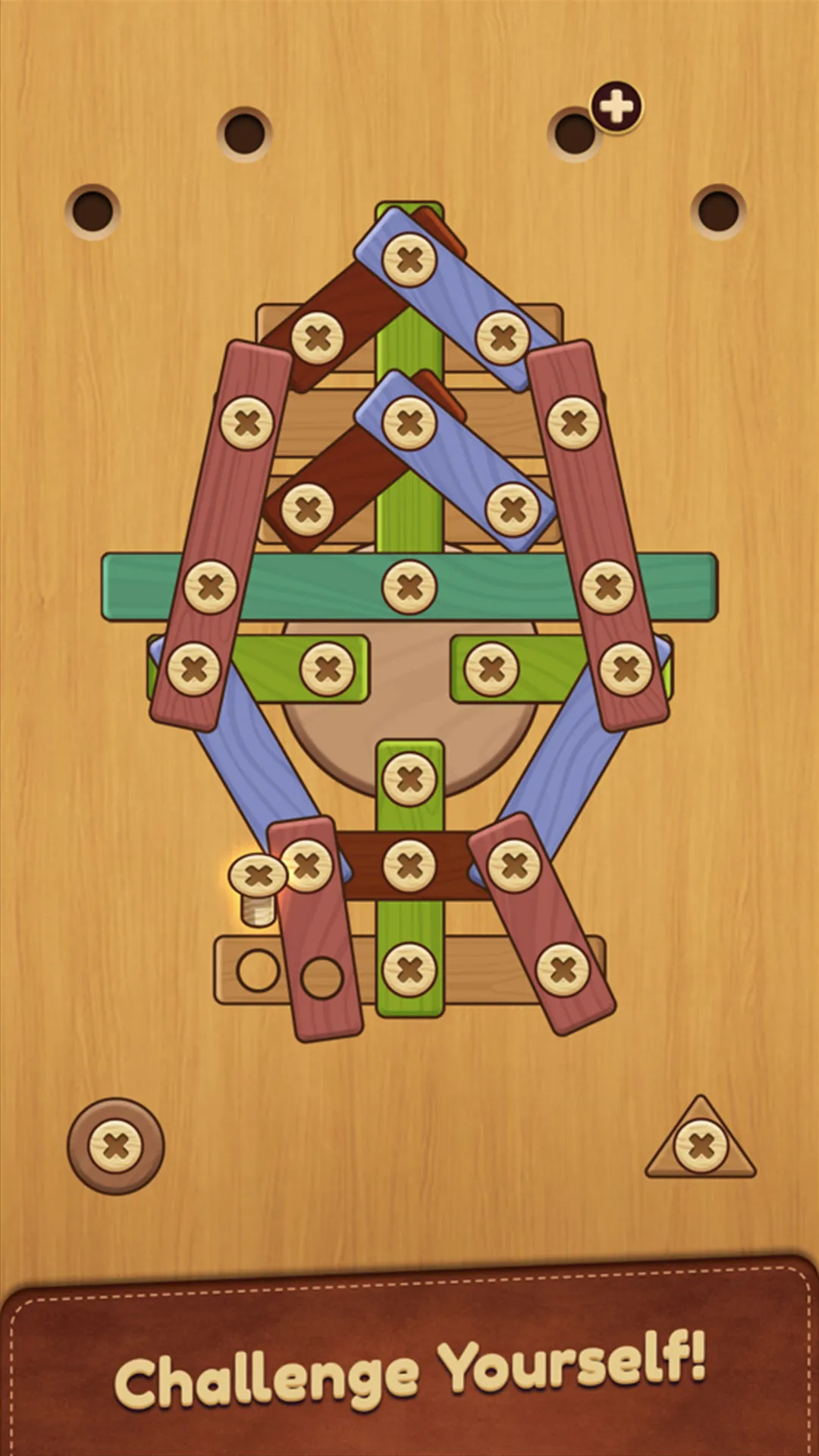 Nuts & Bolts Wood Puzzle | Indus Appstore | Screenshot