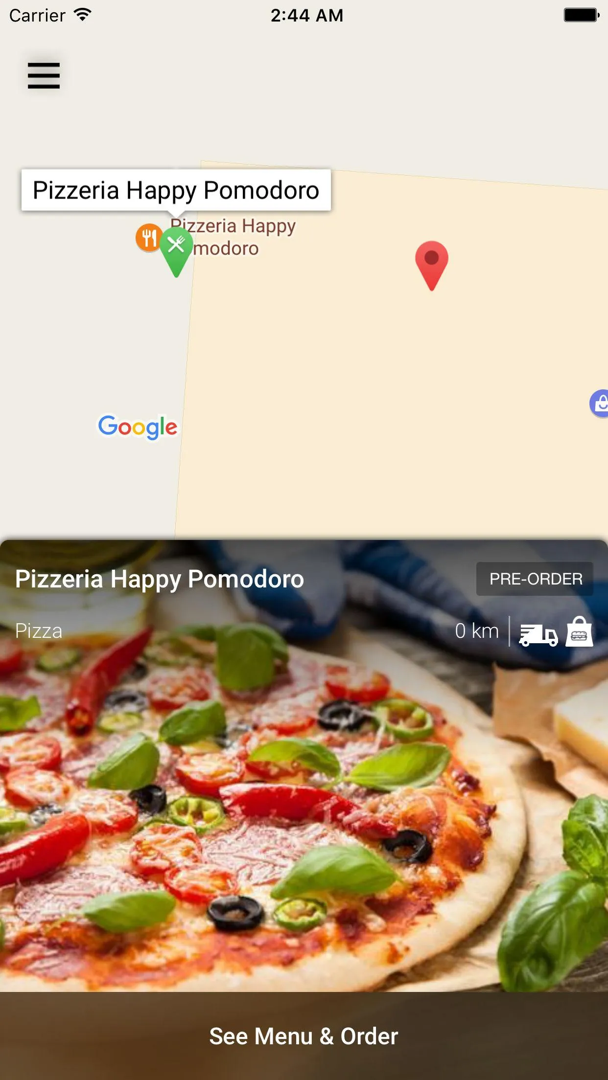 Pizzeria Happy Pomodoro | Indus Appstore | Screenshot