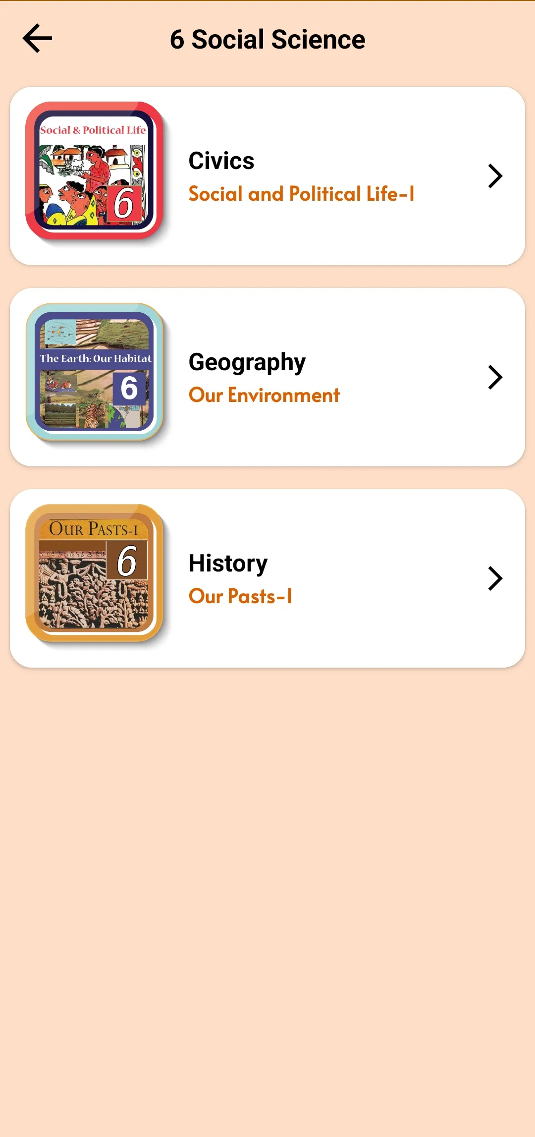 Class 6 Social Science 2023-24 | Indus Appstore | Screenshot