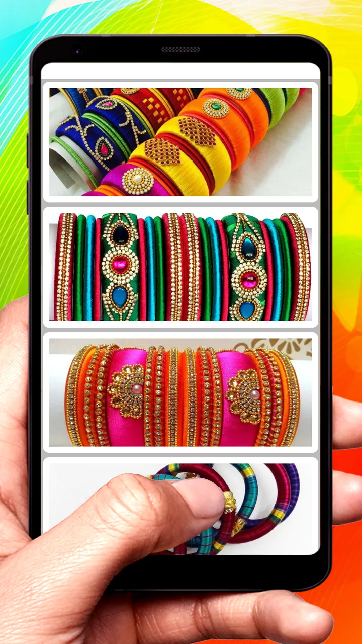 Silk Thread Bangle Design | Indus Appstore | Screenshot