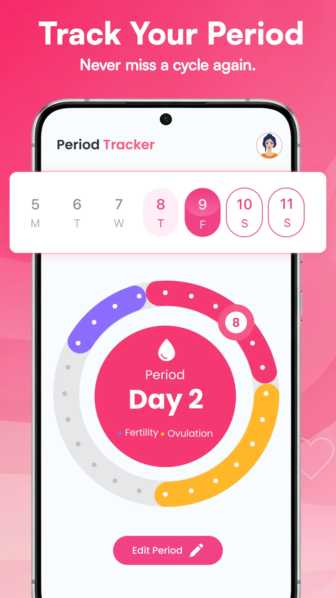 Period Tracker & Ovulation | Indus Appstore | Screenshot