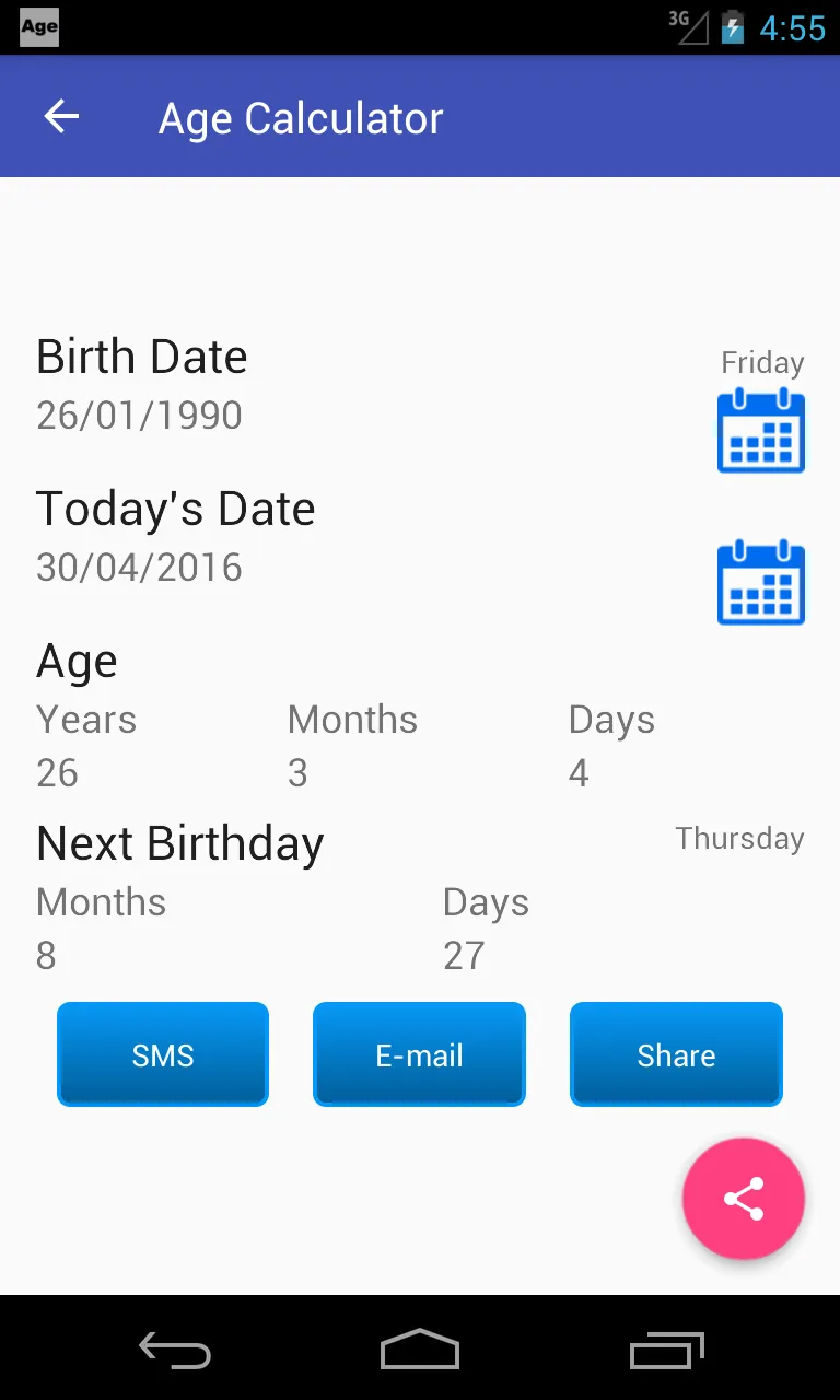 Age Calculator | Indus Appstore | Screenshot