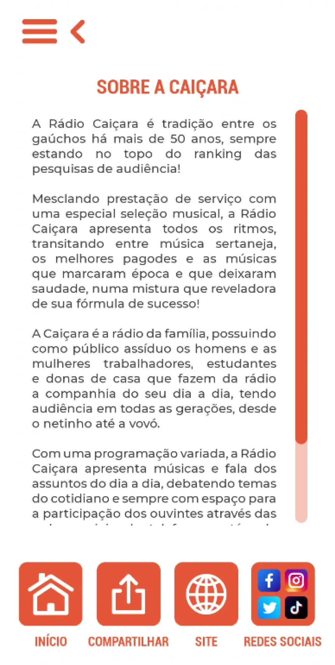 Rádio Caiçara - 96,7 FM | Indus Appstore | Screenshot