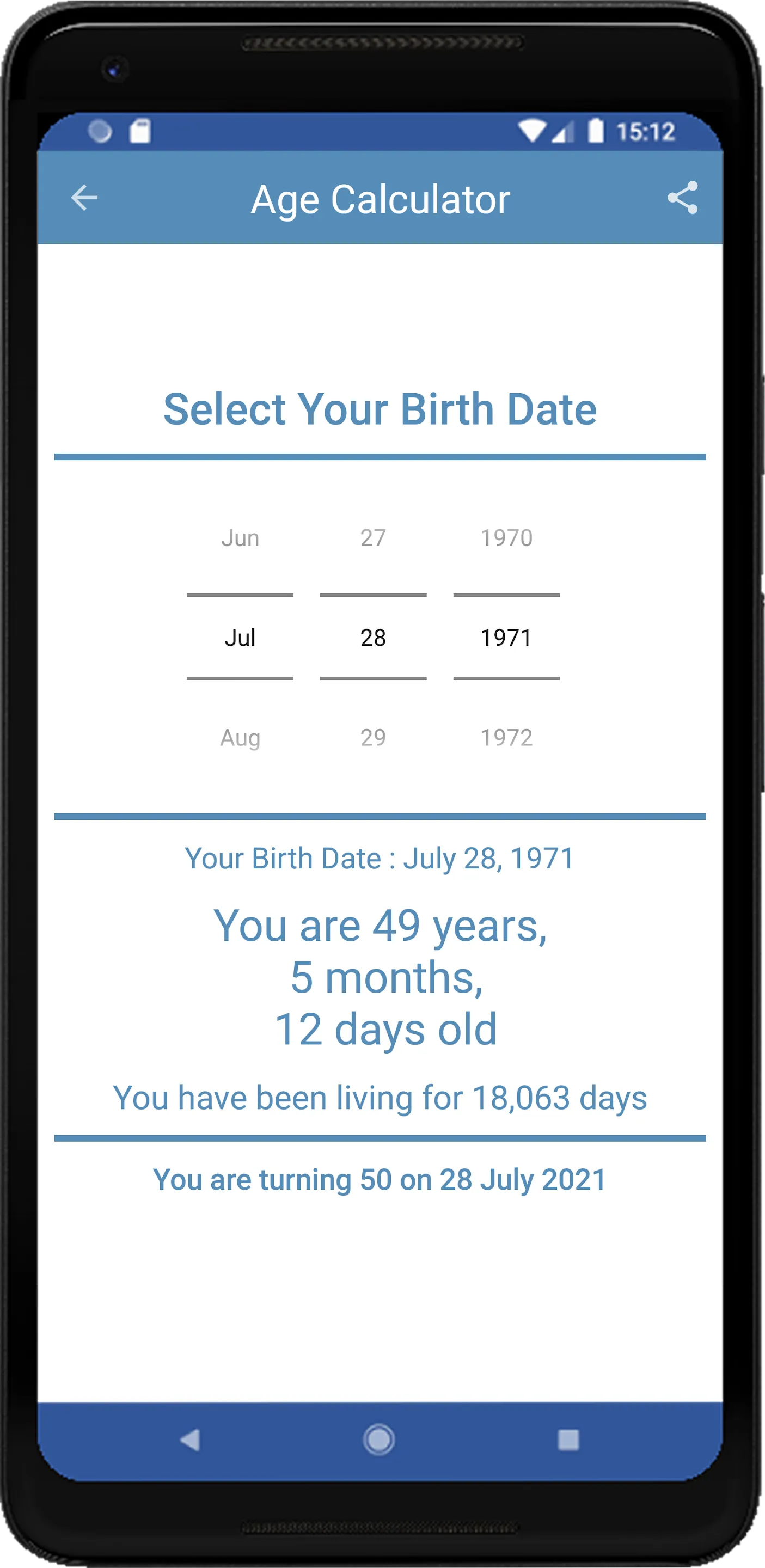 AgeCalculator - What is my Age | Indus Appstore | Screenshot