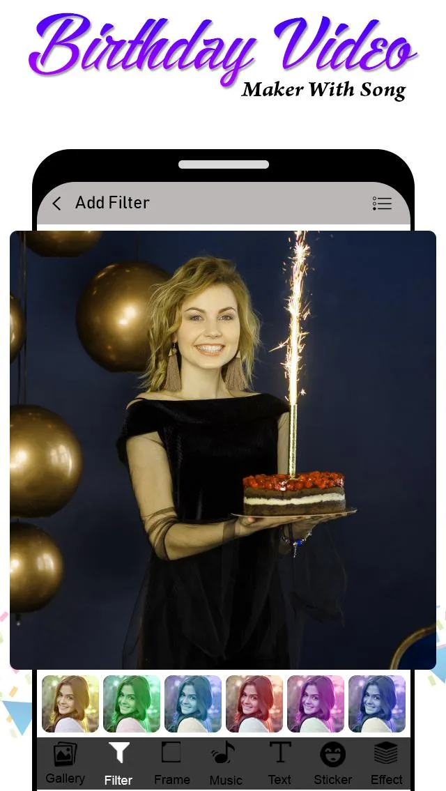 Birthday Video Maker with Song | Indus Appstore | Screenshot